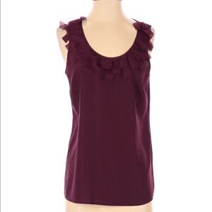 The Limited size small burgundy sleeveless top